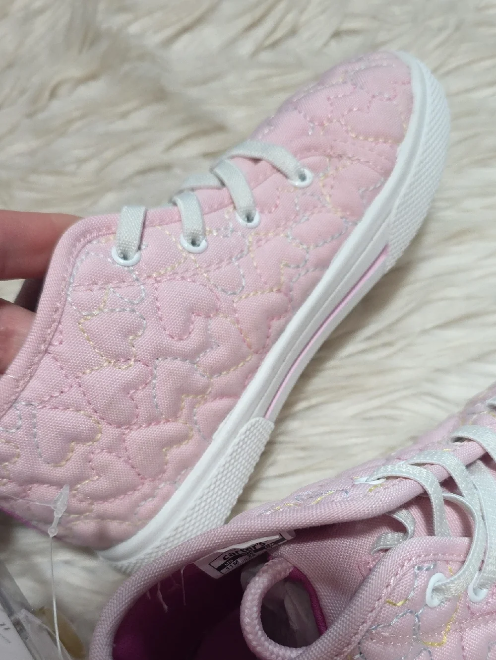 NWT Carter's Ginger Quilted Heart High Top Sneakers- 11